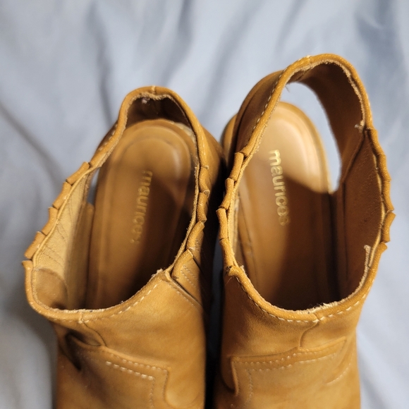 Maurice women's faux suede tan leather booties - Picture 10 of 15